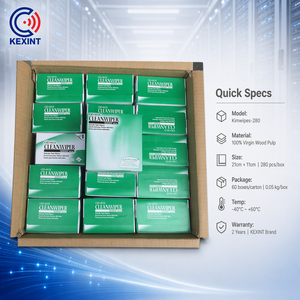 KEXINT fabrique des lingettes Kimwipes sans poussière pour FTTH, papier 100 % pâte <span class=keywords><strong>de</strong></span> bois, papier <span class=keywords><strong>de</strong></span> nettoyage <span class=keywords><strong>de</strong></span> bonne qualité, outils <span class=keywords><strong>de</strong></span> nettoyage pour fibres optiques - Product Image 5