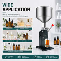 Machine de remplissage manuelle pour jus, cosmétiques, shampoings, huiles essentielles, beurre de cacahuète, confiture, pâte de tomate, détergent liquide
