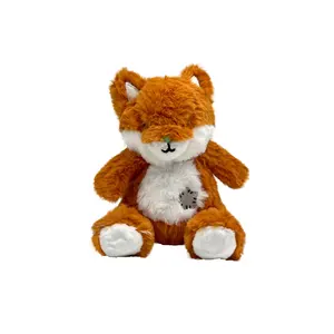 Kawaii alta calidad ICTI fábrica suave encantador Animal juguetes lindo relleno colgante zorro llavero para niños