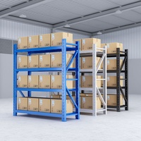 Système d'étagères industrielles à hauteur réglable en acier à prix bas, capacité moyenne, pour un rangement flexible