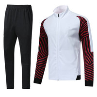 Survêtement de football de haute qualité, vêtements de sport personnalisés pour l'entraînement et le jogging, vêtements de sport pour hommes, 100% polyester, léger, respirant, service OEM personnalisé