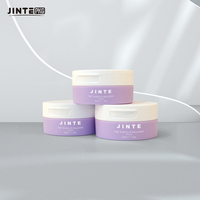 Pot cosmétique en plastique violet de 50 ml à 200 ml, personnalisable, avec couvercle à charnière, pour crème de soin de la peau - Vente en gros