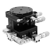 Plateforme de déplacement optique à quatre axes Xyzr de haute précision avec ajustement fin et glissière manuelle à guidage croisé