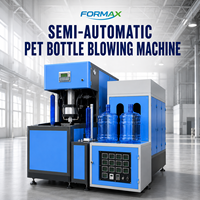 Machine de soufflage semi-automatique à économie d'énergie pour la production de bouteilles PET à petite échelle pour l'eau et les boissons