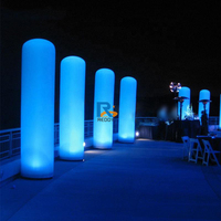 Tubes gonflables Oxford personnalisés décoration pilier gonflable à lumière LED géante pour décoration de mariage et de fête