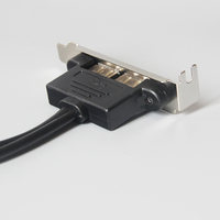 Cable de montaje en panel USB Dupont de 9 pines a 2 puertos para computadora PC Case USB Socket
