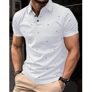 Polo classique pour homme à manches courtes, col à double bordure, séchage rapide, performance optimale pour le golf - Product Image 2