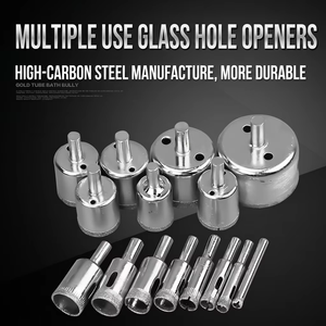 Juego de brocas perforadoras de 15 piezas con punta de carburo para vidrio, azulejos, cerámica y mármol con eje integrado, envío directo - Product Image 2