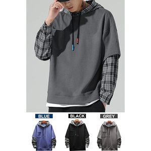 <b>Mens</b> Casual <b>Pullover</b> Hoodie Unisex Long Sleeve Pocket Hooded Sweatshirt Breathable French Terry Top - Product Image 3