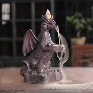 Новое поступление, ароматическая горелка, керамическая ароматическая горелка с обратным потоком дракона, украшение стола для дома