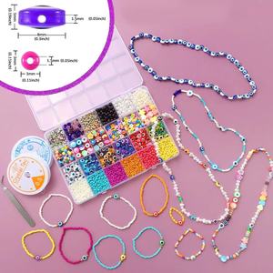 2022 perline di argilla miste colorate all'ingrosso <span class=keywords><strong>Set</strong></span> di perline di plastica sciolte <span class=keywords><strong>per</strong></span> la creazione di gioielli con bracciale collana fai da te - Product Image 4