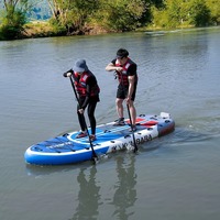 KOETSU Kotsu Planche de surf gonflable élargie de 39 mètres, construite par l'équipe, pour plusieurs joueurs, peut être équipée d'un moteur