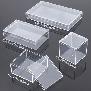 Sunshing trong suốt Acrylic hộp vuông mini thực phẩm kẹo món tráng miệng lưu trữ container đồ chơi hiển thị trường Hợp Hộp Quà Tặng bằng nhựa - Product Image 2