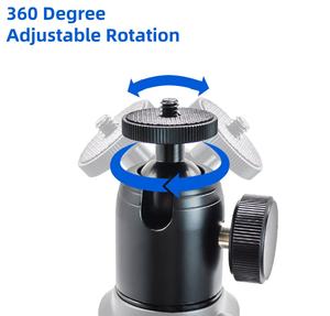 Vente chaude en alliage d'aluminium Mini support de rotule à rotation de 360 degrés avec vis 1/4 pour GoPro 13 12 11 10 <span class=keywords><strong>9</strong></span> 8 7 - Product Image 2