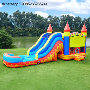Château gonflable multicolore pour maison de rebond Combo Grande maison de rebond unisexe PVC et vinyle avec souffleur 17x17 - Product Image 6