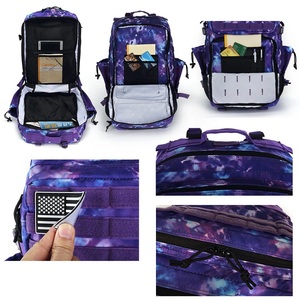 <span class=keywords><strong>Zaino</strong></span> Trailpop Personalizzabile con Logo, Impermeabile, per Fitness e Atleti, Tie-dye Viola, 45L, con Doppio Portabicchieri - Product Image 5