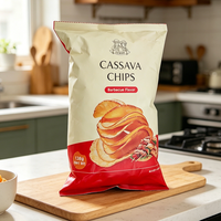 Sacs à chips gonflables personnalisables en gros MOPP/VMPET/CPP avec soudure centrale thermoscellée, impression hélio, qualité alimentaire
