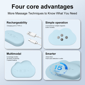 Unidad <span class=keywords><strong>TENS</strong></span> Inalámbrica Inteligente con Función de Calor, Diseño de Almohadilla Grande para el Dolor Menstrual, Fatiga Muscular y Alivio del Dolor Corporal Diario - Product Image 2