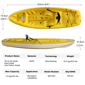 <span class=keywords><strong>Precio</strong></span> barato de China Touring Kids Canoas y kayaks HDPE Blow Molded Canoe Boat Canoe <span class=keywords><strong>Kayak</strong></span> Asiento individual Sit on <span class=keywords><strong>Kayak</strong></span> para la venta - Product Image 4