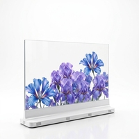 Écran tactile OLED transparent auto-émetteur de lumière 55 pouces 4K, affichage numérique intelligent, signalisation numérique pour magasins de détail, publicité commerciale personnalisée
