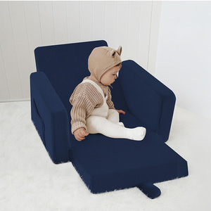 Canapé pliant pour enfants en tissu sherpa, chaise de sieste compressible pour enfants de 2 ans et plus - Product Image 2