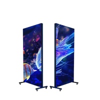 Écran LED portable publicitaire P2.5, affichage d'affiches, Wifi 4G USB, panneaux électroniques sur pied pour kiosque, mur vidéo LED
