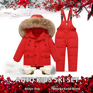 Ensemble veste et pantalon de ski pour filles AQTQ, grandes tailles, coupe-vent, imperméable, respirant, isolé, combinaison de neige chaude pour l'hiver, snowboard - Product Image 2