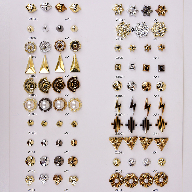 Fashion Other Garment Accessories Leather Clothing Decorative Rivets Jeans Bag Decoration Punk Garment Rivets