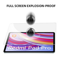 Protecteur d'écran en verre trempé HD clair anti-rayures 2.5D 9H pour Xiaomi Redmi POCO Pad 5G 6S Pro SE 8.7 12.4