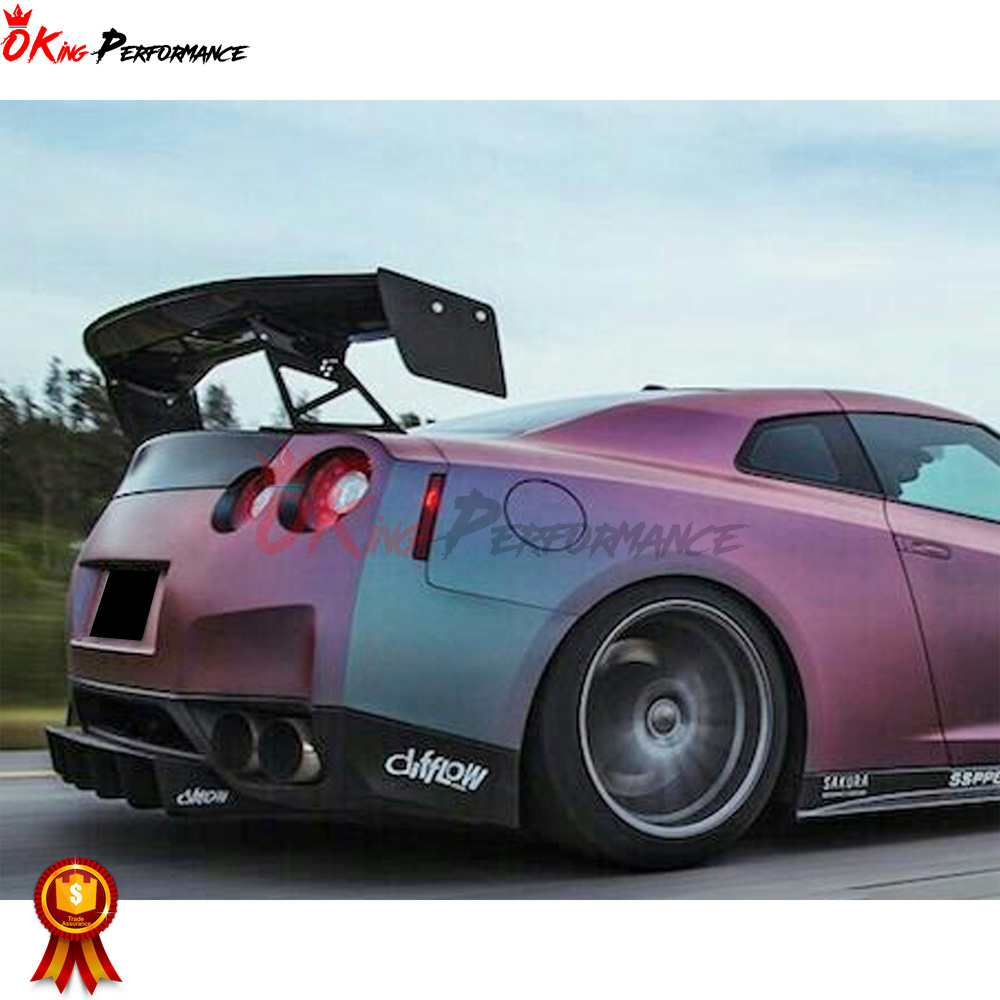 ニッサン R35 GTR用 Aスタイルカーボンファイバーリアウイング