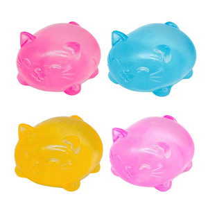 Highly Transparent Large <b>Squeeze</b> Sensory Toys Relief Squishy Fidget Toys Decompressed Funny Colorful Ice Cubes Stress <b>Balls</b> - Product Image 5