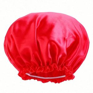 Bonnet de Douche Femme en Satin Imperméable Élastique Réutilisable Extra Large pour la Plage et l'Extérieur – Design Tendance - Product Image 4