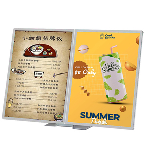 Cà phê cửa hàng phụ kiện <span class=keywords><strong>LED</strong></span> menu bảng hiển thị cho quán cà phê và trà sữa cửa hàng thép bảng quảng cáo cho nhà hàng - Product Image 4
