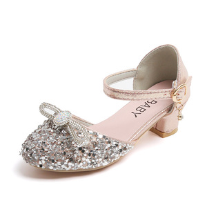 Chaussures <span class=keywords><strong>de</strong></span> <span class=keywords><strong>danse</strong></span> à bout fermé en cuir verni pour enfants, modèle Princesse 2026, avec décorations en cristal, pour grandes filles, vente en gros, offre spéciale - Product Image 5