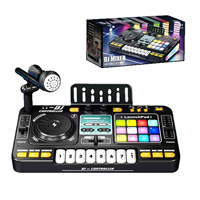 Mini contrôleur de mixage DJ DWI, lecteur DJ multifonction, instruments de musique pour enfants avec microphone, jouets éducatifs