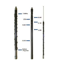 Antena móvil HF ajustable de 3-50MHz, antena móvil HF de banda ancha de 7-50MHz, 2-50MHz, para radio de comunicación SSB