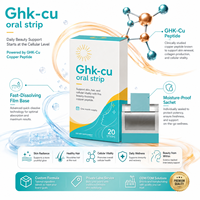 Ghk-cu Oral Strip, peptide de cuivre à dissolution rapide, favorise l'éclat de la peau, la vitalité des cheveux et cellulaire