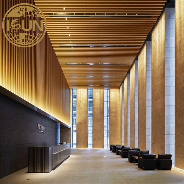 Aluminium Baffle Ceiling Customized Factory Suspended Metal Ceiling Panels Soundproof False Ceiling Design for Office