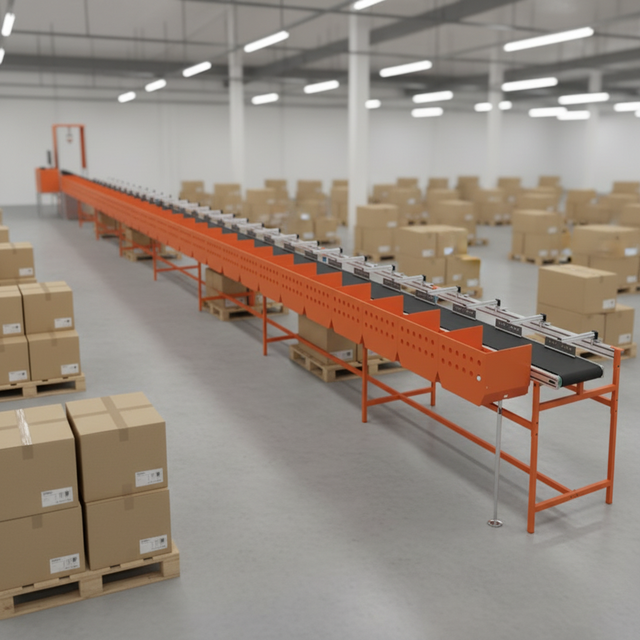 Low Noise Conveyor Sorter Pneumatic Sorter Air Jet Sorter Intelligent Express Parcel Sorting Machine