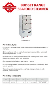 Vaporera Comercial para Mariscos de 4 Niveles con Inducción para Restaurantes y Hoteles, para Cocinar Cangrejos, Arroz y Pescado al Vapor - Product Image 2