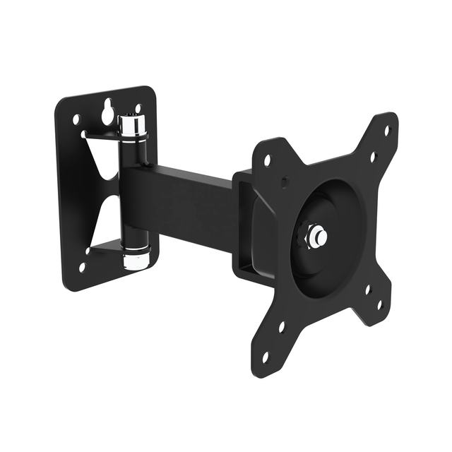 Industrial Aluminum Alloy Swivel TV Mount Wall Bracket with 15 Tilt and 100x100 VESA for 32-Inch Monitor
