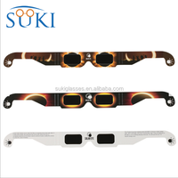 Lunettes 3D en papier personnalisées avec logo, prix promotionnel, lunettes d'éclipse solaire