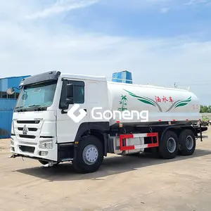 Tweedehands Watertank Truck 6000 Gallon 25000l Sino Gebruikt Howo Tanker Trucks Water 371 336pk