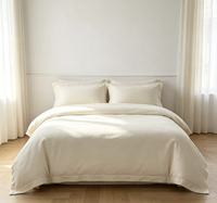 Drap de lit blanc doux et moins cher, literie populaire et drap de lit, tissu brossé en microfibre 100% polyester