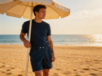 Shorts de plage pour homme, vêtements de sport, vêtements de plage, service OEM personnalisé, tissu imperméable et respirant
