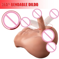 Boneka Seks Realistis Berkualitas Tinggi Penis Masturbasi Pria Manekin Torso Dildo Besar Boneka Seks Pria Gay Mainan Seks untuk Wanita Masturbator