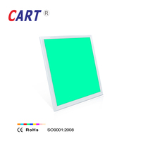 Panneau de lumière LED ultra mince CE RoHS 600x600 RGB + CCT carré Dimmable Led Panel Light 24v Dc pour la maison