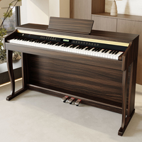 Piano numérique droit lesté avec clavier à marteaux externe, 3 pédales, haut-parleur intégré, polyphonie 256 notes pour professionnels avancés et églises