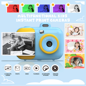子供用ミニデジタルカメラ MOSセンサー TFカード 防水 隠し機能 1080p HD インスタントプリント ビデオ写真 キッズギフト - Product Image 2