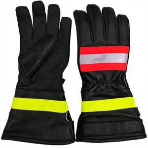 Guantes de Bombero de Alta Calidad, Largos hasta el Codo, para Uso en las Cuatro Estaciones, Hechos de Cuero 100% Genuino Resistente al Fuego, Ecológicos y Transpirables - Product Image 2